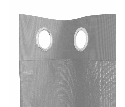 Voile Aizkari Ar Starplikām, 2 Gab., Gaiši Pelēki, 140X175 Cm Vidaxl