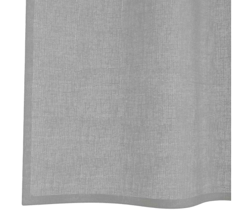 Voile Aizkari Ar Starplikām, 2 Gab., Gaiši Pelēki, 140X175 Cm Vidaxl