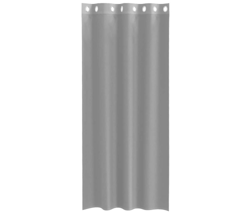 Voile Aizkari Ar Starplikām, 2 Gab., Gaiši Pelēki, 140X225 Cm Vidaxl