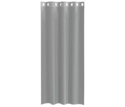 Voile Aizkari Ar Starplikām, 2 Gab., Gaiši Pelēki, 140X245 Cm Vidaxl