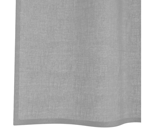 Voile Aizkari Ar Starplikām, 2 Gab., Gaiši Pelēki, 140X260 Cm Vidaxl