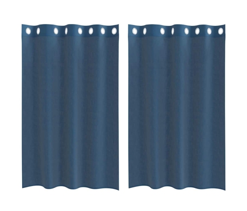 Voile Aizkari Ar Starplikām, 2 Gab., Koši Zili Vidaxl