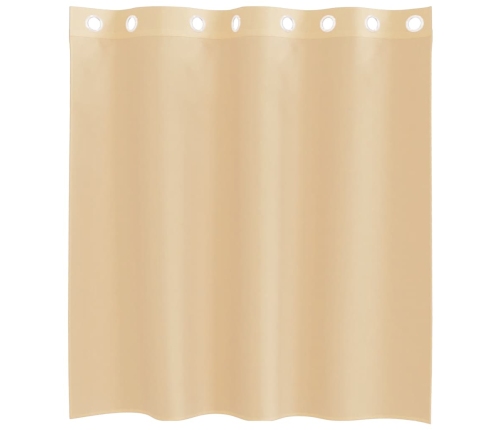 Voile Aizkari Ar Starplikām, 2 Gab., Smilšu Krāsa Vidaxl