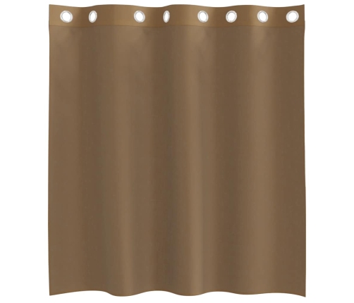 Voile Aizkari Ar Starplikām, 2 Gab., Gaiši Brūni Vidaxl