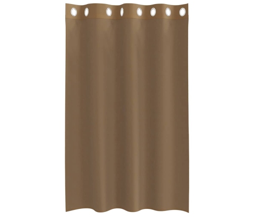 Voile Aizkari Ar Starplikām, 2 Gab., Gaiši Brūni Vidaxl