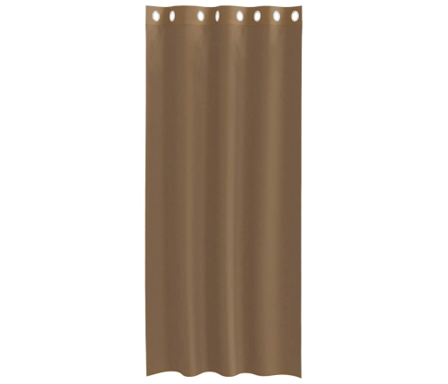 Voile Aizkari Ar Starplikām, 2 Gab., Gaiši Brūni Vidaxl