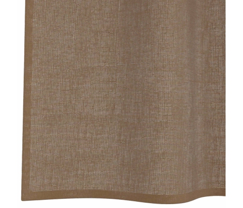 Voile Aizkari Ar Starplikām, 2 Gab., Gaiši Brūni Vidaxl