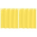 Voile Aizkari Ar Starplikām, 2 Gab., Dzelteni Vidaxl
