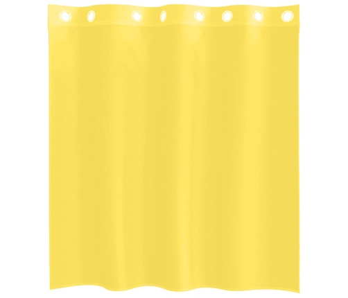 Voile Aizkari Ar Starplikām, 2 Gab., Dzelteni Vidaxl
