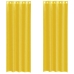 Voile Aizkari Ar Starplikām, 2 Gab., Dzelteni Vidaxl