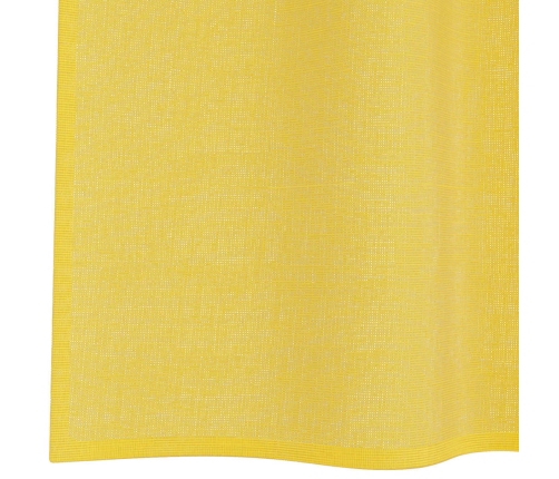 Voile Aizkari Ar Starplikām, 2 Gab., Dzelteni Vidaxl