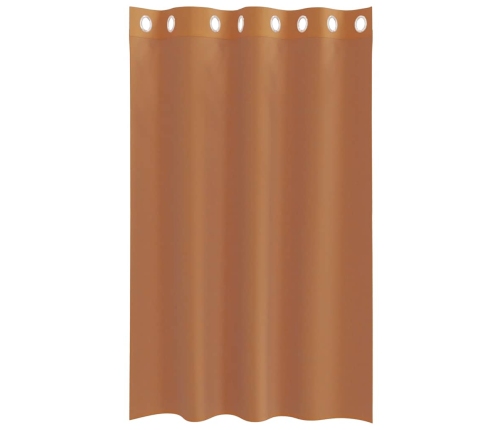 Voile Aizkari Ar Starplikām, 2 Gab., Sarkanbrūni Vidaxl