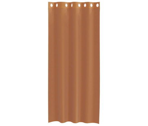 Voile Aizkari Ar Starplikām, 2 Gab., Sarkanbrūni Vidaxl