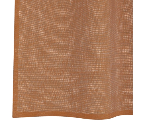 Voile Aizkari Ar Starplikām, 2 Gab., Sarkanbrūni Vidaxl