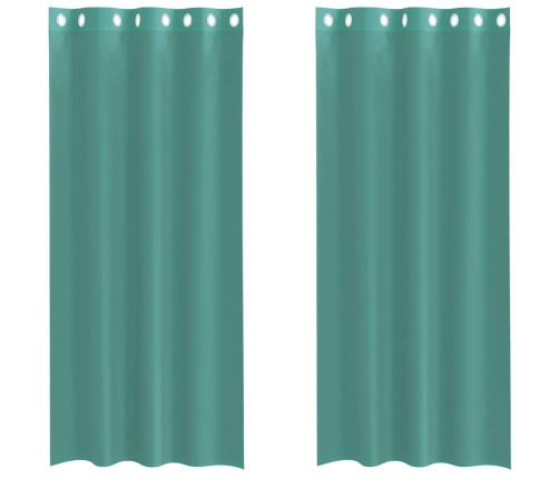 Voile Aizkari Ar Starplikām, 2 Gab., Tirkīzzili Vidaxl