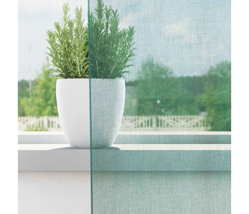 Voile Aizkari Ar Starplikām, 2 Gab., Tirkīzzili Vidaxl