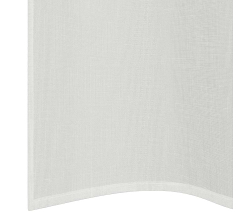 Voile Aizkari Ar Starplikām, 2 Gab., Balti Vidaxl