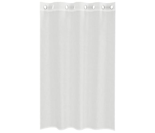 Voile Aizkari Ar Starplikām, 2 Gab., Balti Vidaxl