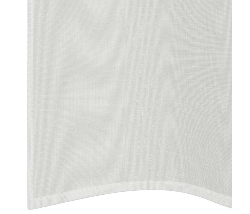 Voile Aizkari Ar Starplikām, 2 Gab., Balti Vidaxl