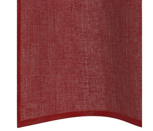 Voile Aizkari Ar Starplikām, 2 Gab., Vīnsarkani Vidaxl