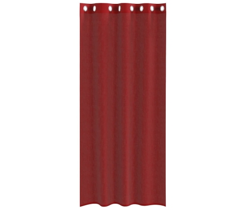 Voile Aizkari Ar Starplikām, 2 Gab., Vīnsarkani Vidaxl