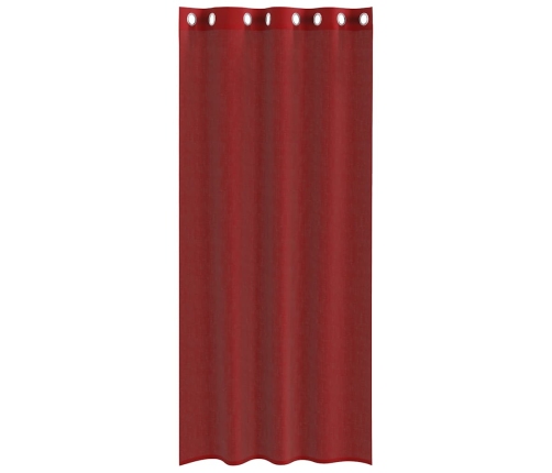 Voile Aizkari Ar Starplikām, 2 Gab., Vīnsarkani Vidaxl