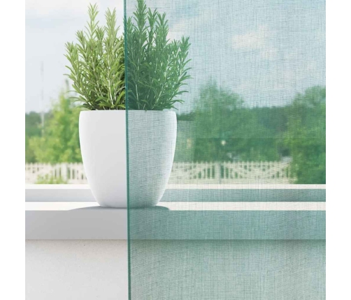 Voile Aizkari Ar Stieņu Kabatām, 2 Gab., Tirkīzzili Vidaxl