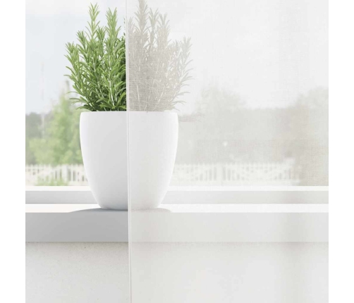 Voile Aizkari Ar Stieņu Kabatām, 2 Gab., Balti Vidaxl