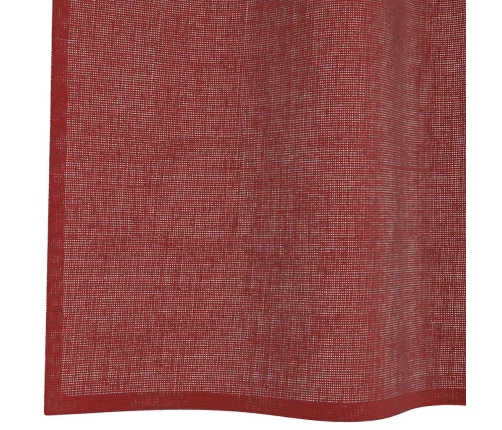 Voile Aizkari Ar Stieņu Kabatām, 2 Gab., Vīnsarkani Vidaxl