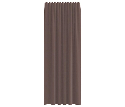 Voile Aizkari Ar Cilni, 2 Gab., Brūni Vidaxl