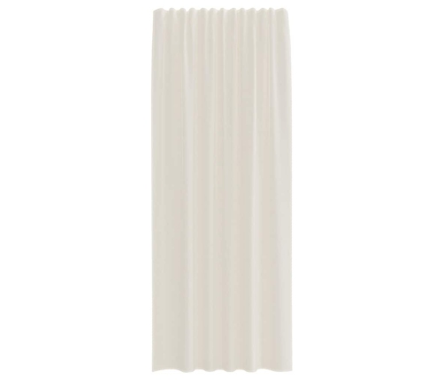 Voile Aizkari Ar Cilni, 2 Gab., Krēmkrāsa Vidaxl