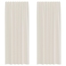Voile Aizkari Ar Cilni, 2 Gab., Krēmkrāsa Vidaxl