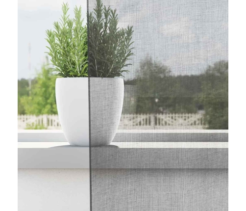 Voile Aizkari Ar Cilpām, 2 Gab., Tumši Pelēki, 140X225 Cm Vidaxl