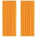 Voile Aizkari Ar Cilpām, 2 Gab., Oranži, 140X245 Cm Vidaxl