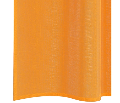 Voile Aizkari Ar Cilpām, 2 Gab., Oranži, 140X245 Cm Vidaxl