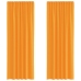 Voile Aizkari Ar Cilpām, 2 Gab., Oranži, 140X260 Cm Vidaxl