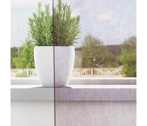 Voile Aizkari Ar Cilpām, 2 Gab., Violeti, 140X245 Cm Vidaxl