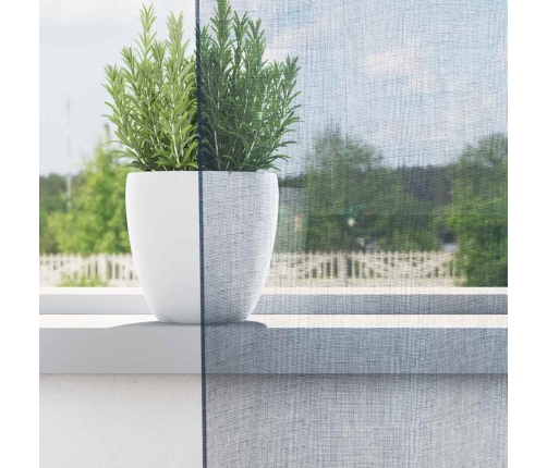 Voile Aizkari Ar Cilpām, 2 Gab., Koši Zili, 140X245 Cm Vidaxl