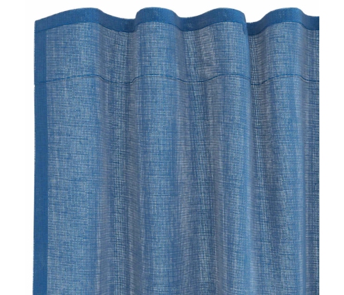 Voile Aizkari Ar Cilpām, 2 Gab., Koši Zili, 140X245 Cm Vidaxl