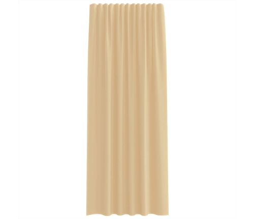 Voile Aizkari Ar Cilpām 2 Gab Smiltis 140X245 Cm Vidaxl