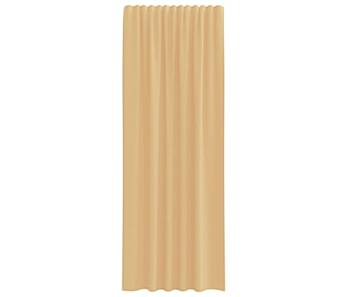 Voile Aizkari Ar Cilpām 2 Gab Smiltis 140X260 Cm Vidaxl