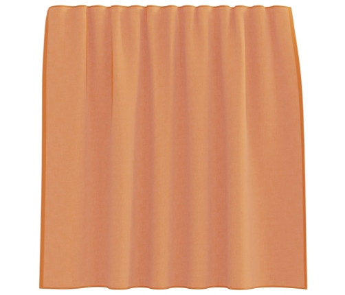 Voile Aizkari Ar Cilpām 2 Gab Terakota 140X140 Cm Vidaxl