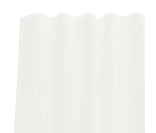 Voile Aizkari Ar Cilpām 2 Gab Balts 140X225 Cm Vidaxl