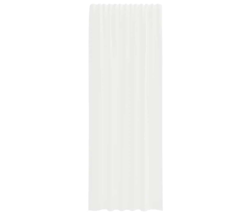 Voile Aizkari Ar Cilpām 2 Gab Balts 140X260 Cm Vidaxl