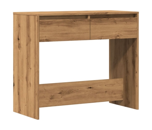 vidaXL konsoles galdiņš, koka krāsa, 89x41x76,5 cm, inženierijas koks