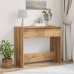 vidaXL konsoles galdiņš, koka krāsa, 89x41x76,5 cm, inženierijas koks