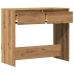 vidaXL konsoles galdiņš, koka krāsa, 89x41x76,5 cm, inženierijas koks