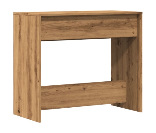 vidaXL konsoles galdiņš, koka krāsa, 89x41x76,5 cm, inženierijas koks