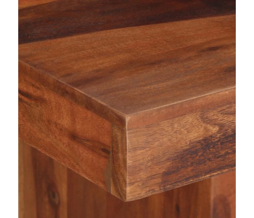 vidaXL virtuves galds, 120x120x77 cm, masīvkoks Akācijas