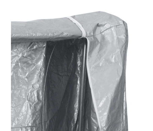 Vidaxl Malkas Plaukts Ar Lietus Pārsegu, 250X25X150Cm, Cinkots Tērauds